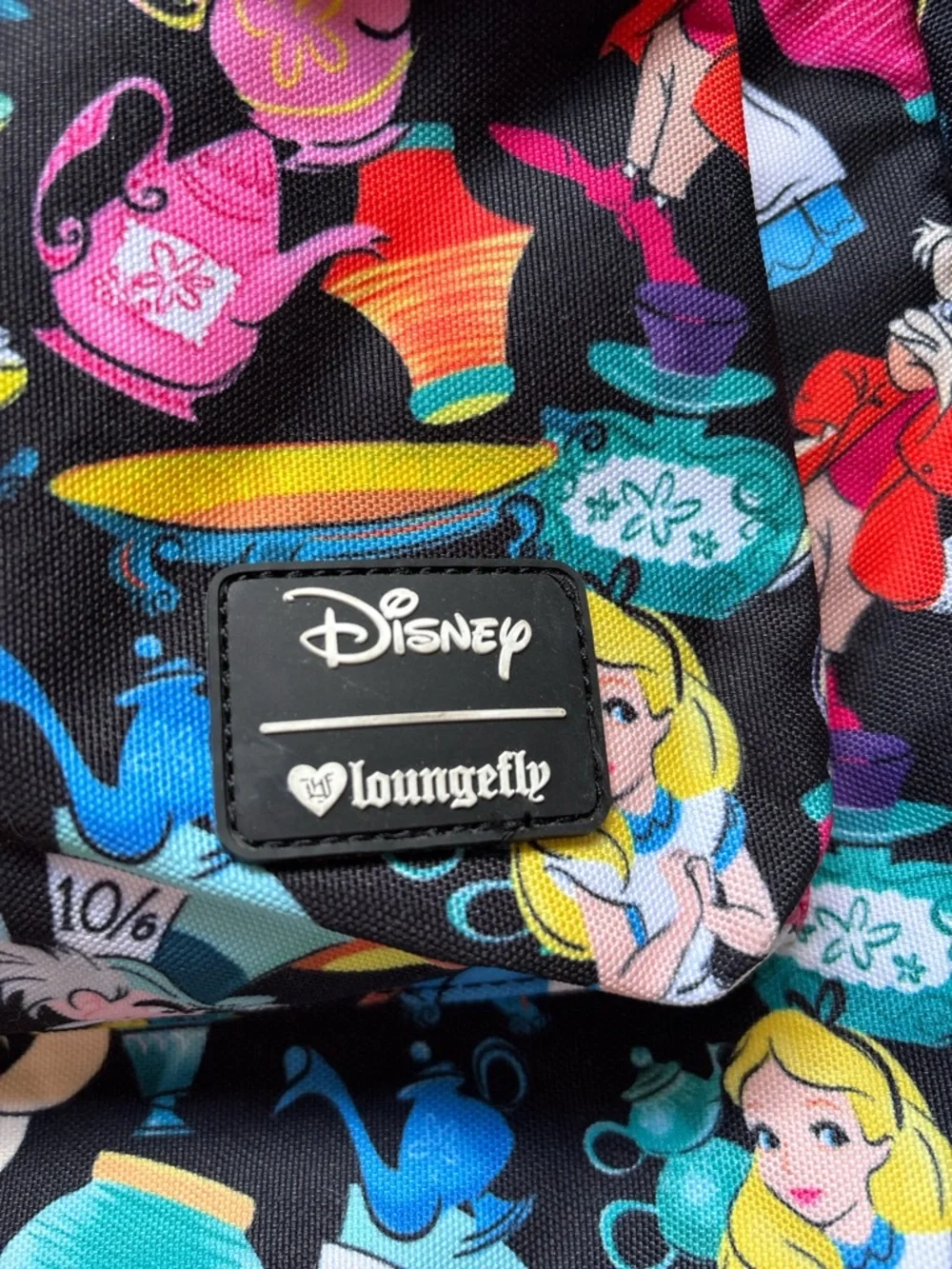 Loungefly Disney Alice in Wonderland All Over Print Full Size Backpack